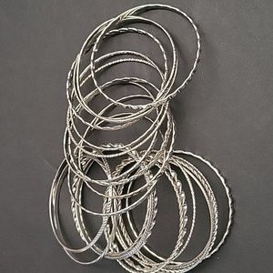 Lot of Silver Bracelets